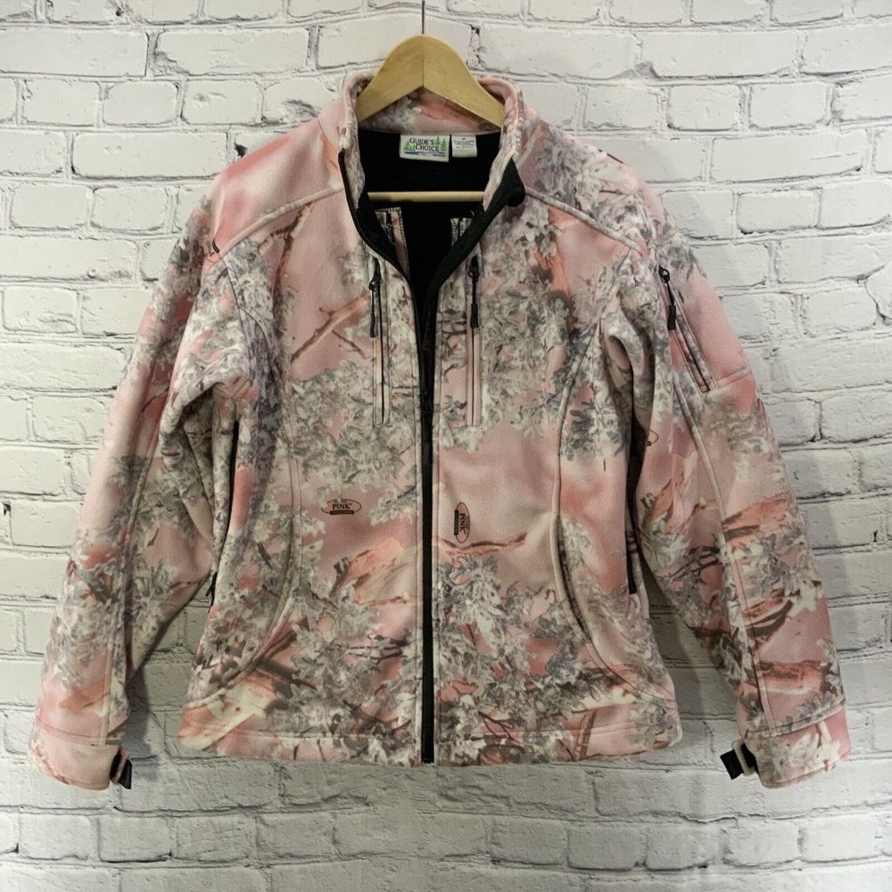 Guides Choice Padded Flannel Jacket Womens Sz S Pink‎ Camo